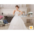 White bridal Custom made Elegant long ball gown Princess Wedding Dress